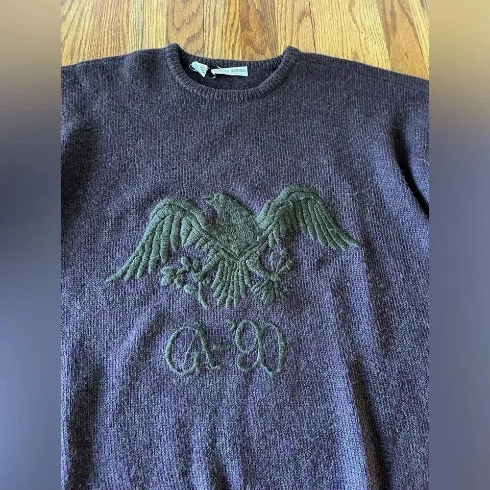 GIORGIO ARMANI - LE COLLEZIONI - WOOL & ALPACA SWEATER - LARGE - EUC - Picture 2 of 8
